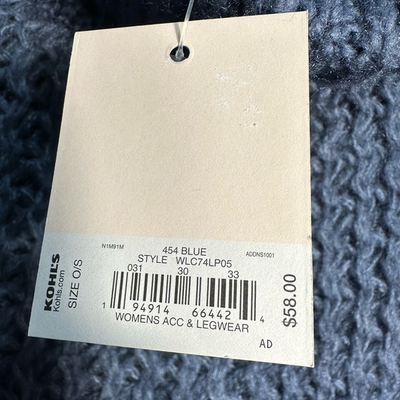 NWT LC Lauren Conrad Slouchy Turtleneck Knit Poncho OS - Picture 6 of 7